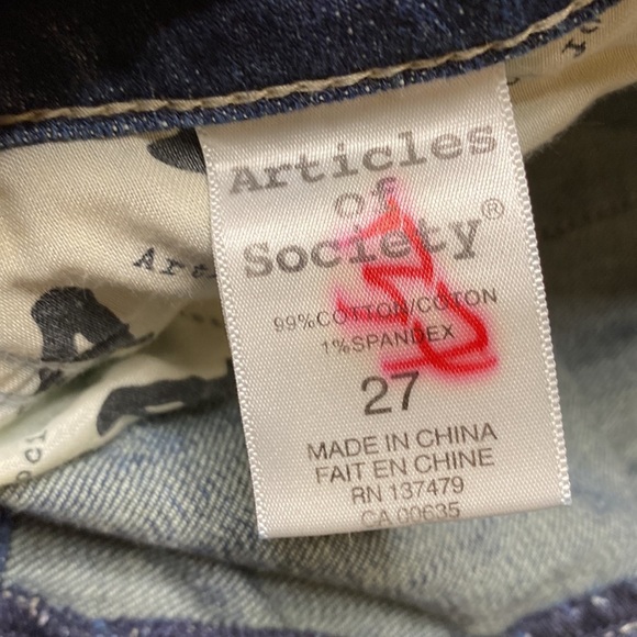 Articles of Society Kendra Baby Boot-cut Deep Sea Jeans - Picture 10 of 13